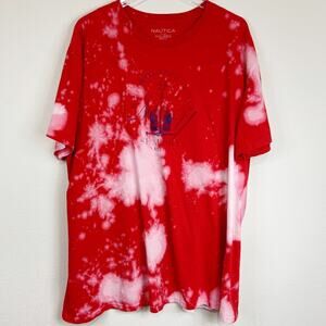 Custom Bleached Nautica T-shirt XXL